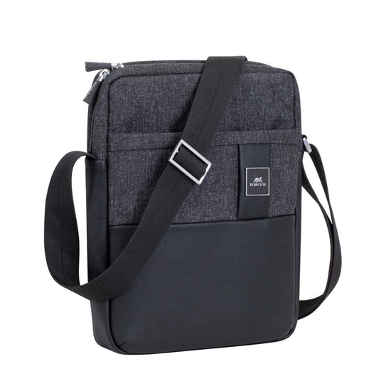 Picture of TABLET CASE CROSSBODY 11"/8811 BLACK MELANGE RIVACASE