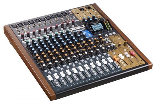 Picture of Tascam MODEL 16 audio mixer 16 channels 20 - 30000 Hz Black, Gold, Wood