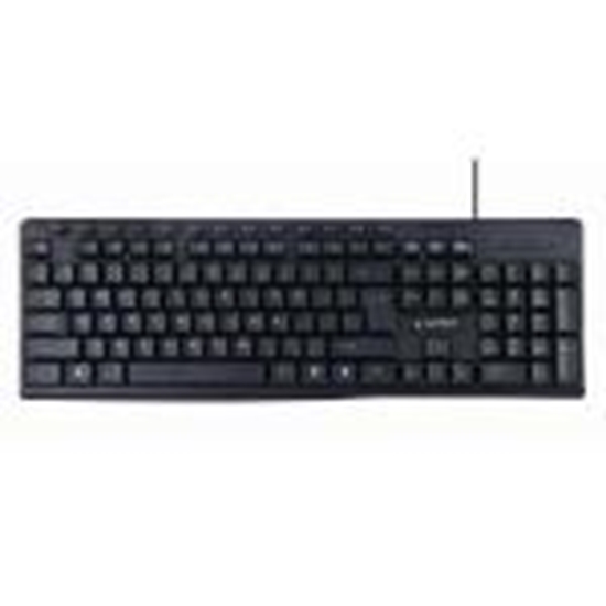 Изображение Tastatūra KB-UM-107 Multimedia USB ENG melna Gembird