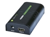 Picture of Extender/splitter HDMI po skrętce Cat.5e/6/6a/7 do 120m, over IP, czarny