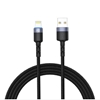 Изображение Tellur Data cable USB to Lightning LED, Nylon Braided, 1.2m black