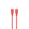 Picture of Tellur Silicone Type-C to Type-C cable PD60W 1m red