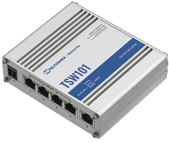 Изображение TELTONIKA TSW101 IOT SWITCH 5X10/100/1000 RJ45