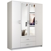 Picture of Topeshop ROMANA 160 BIEL bedroom wardrobe/closet 11 shelves 4 door(s) White