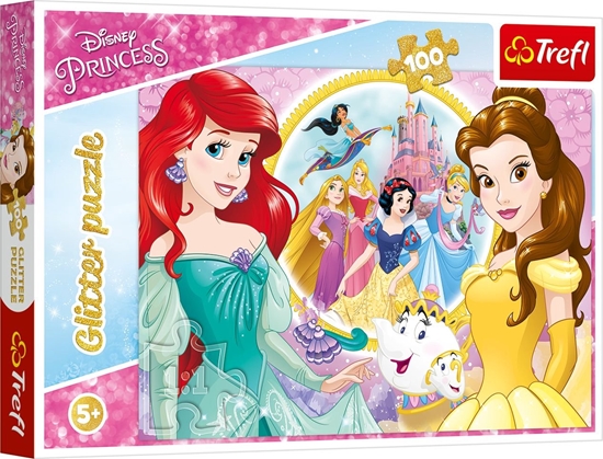 Изображение TREFL DISNEY PRINCESSES Blizgantis dėlionė „Princesės“, 100 det.