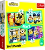 Изображение TREFL MINIONS 4 dėlionių rinkinys „Minions“