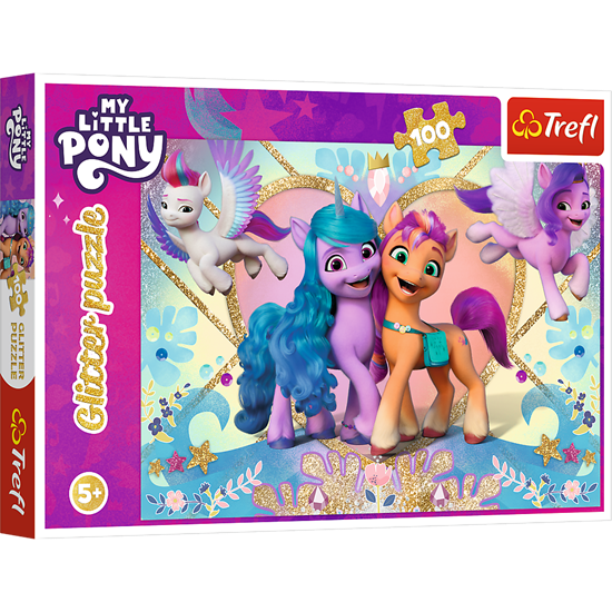 Изображение TREFL MY LITTLE PONY Blizganti dėlionė „Mano mažasis ponis“, 100 det.