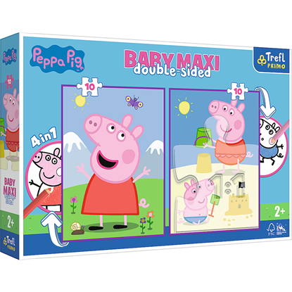 Attēls no TREFL PEPPA PIG Baby maxi dėlionė „Kiaulytė Pepa", 10x2 det.