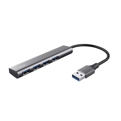 Picture of Trust Halyx USB 3.2 Gen 1 (3.1 Gen 1) Type-A 5 Mbit/s Black, Grey