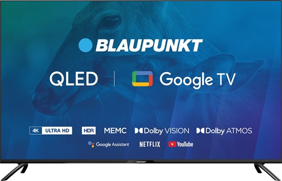 Picture of TV 50" Blaupunkt 50QBG7000S 4K Ultra HD QLED, GoogleTV, Dolby Atmos, WiFi 2,4-5GHz, BT, juoda
