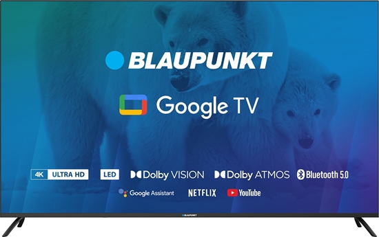 Picture of TV 65" Blaupunkt 65UBG6000S 4K Ultra HD LED, GoogleTV, Dolby Atmos, WiFi 2,4-5GHz, BT, black