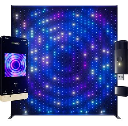 Picture of Twinkly|Lightwall Smart LED Backdrop Wall 2.6 x 2.7 m|RGB, 16.8 million colors