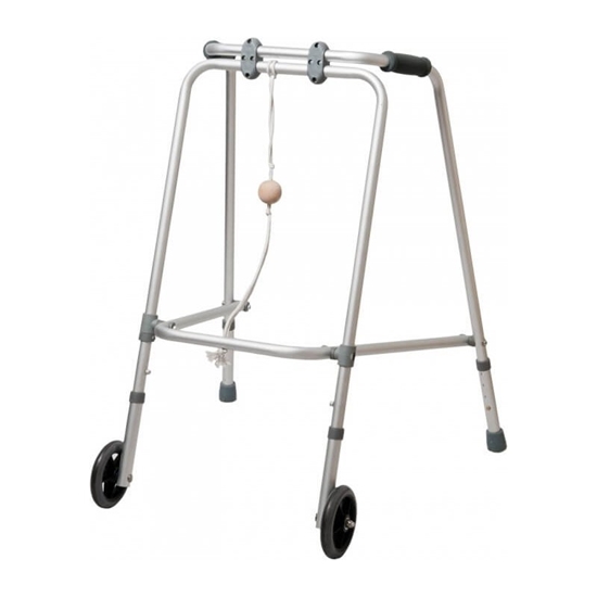 Изображение Two-wheel walker with crutch