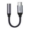 Изображение Ugreen 3 5 mm mini jack to USB Type C headphone adapter 10cm gray (30632)