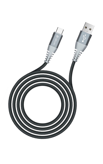 Изображение USB kabelis Devia Shark Type-C 1.5m 5A baltas