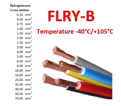 Attēls no Vads | FLRY-B | balasta | Cu | 2,5 mm2 | PVC | zaļš | 60V | 100m | Klase: 6