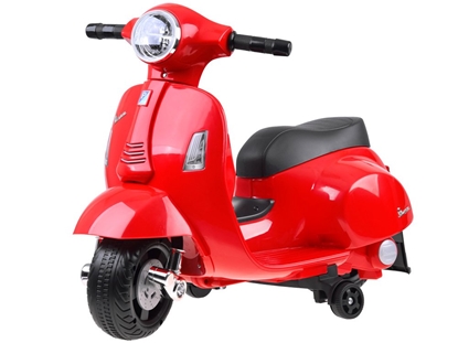 Attēls no Vaikiškas elektrinis motociklas - Vespa, raudonas