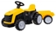 Изображение Vaikiškas elektrinis traktorius su priekaba, geltonas