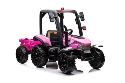 Attēls no Vaikiškas vienvietis elektrinis traktorius BLT-206, rožinis