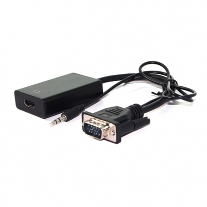 Attēls no VALUE Cableadapter, VGA+Audio - HDMI, M/F, 0.15 m