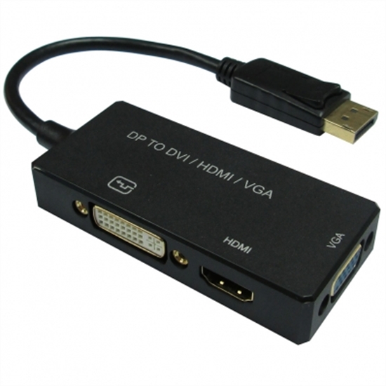 Picture of VALUE DisplayPort - VGA / DVI / HDMI Adapter, v1.2, Active