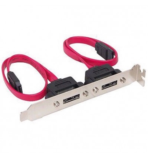 Picture of VALUE SATA 3.0 Gbit/s Slot Bracket, 2 Ports 0.5m