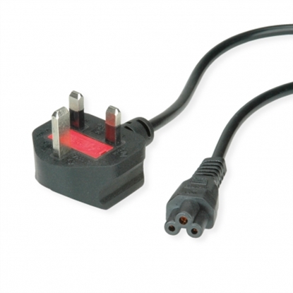 Picture of VALUE UK Power Cable, straight Compaq Connector, 3A, black, 1.8 m