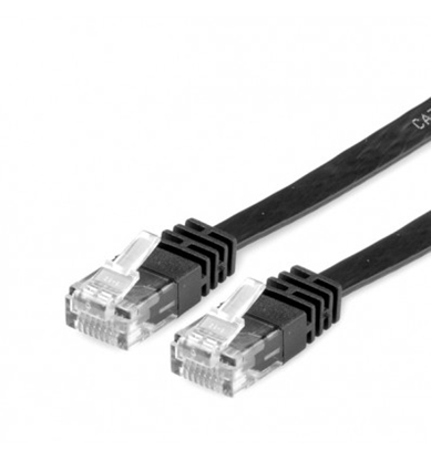 Изображение VALUE UTP Patch Cord, Cat.6, black, 1.5 m, extra-flat