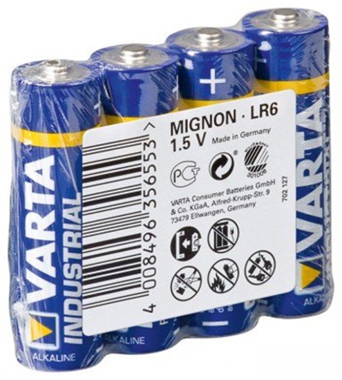 Picture of VARTA INDUSTRIAL - LR6/AA (MIGNON) (4006), BULK 4PCS