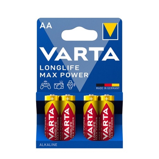 Picture of VARTA Longlife Max Power Alkaline Battery AA (1,5V) B4