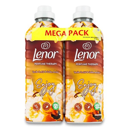 Attēls no Veļas mīkst. Lenor Vanilla Orchid & Golden Amber 925ml x 2