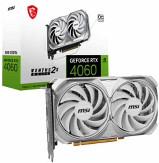 Изображение Videokarte MSI GeForce RTX 4060 VENTUS 2X WHITE 8GB OC