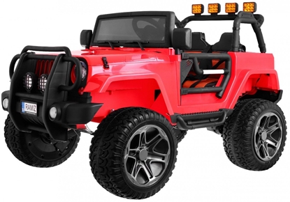 Изображение Vienvietis elektromobilis Jeep Monster, raudonas