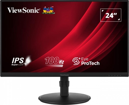 Attēls no Viewsonic VG2408A-MHD computer monitor 61 cm (24") 1920 x 1080 pixels Full HD LED Black