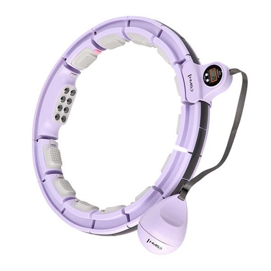 Picture of Vingrošanas aplis ar atsvaru HHM13 HULA HOOP VIOLET MAGNETIC WITH WEIGHT + COUNTER HMS