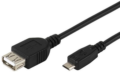 Attēls no Vivanco cable microUSB - USB OTG 0.15m (45298)