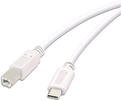 Изображение Vivanco cable USB-C - USB-B 1.8m, white (45355)