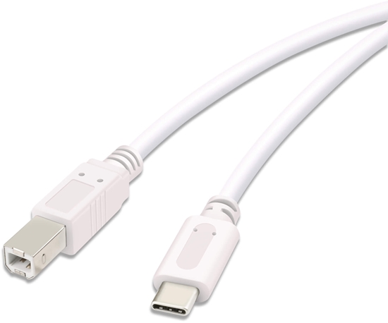 Picture of Vivanco cable USB-C - USB-B 1.8m, white (45355)