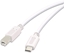 Изображение Vivanco cable USB-C - USB-B 1.8m, white (45355)