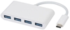 Picture of Vivanco USB hub USB-C 3.1 4-port, white (34292)