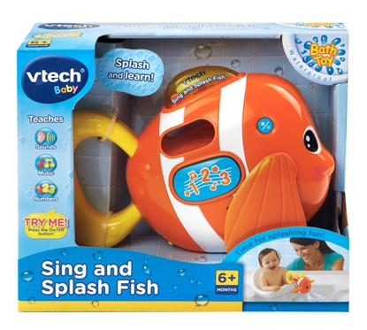 Attēls no Vtech VTECH Bath toy Sing and Splash Fish (In English lang.)