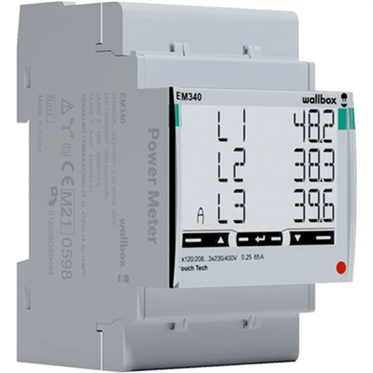 Attēls no Wallbox Power Meter (3 phase up to 65A/PRO380Mod/Inepro) | MTR-3P-65A-IN