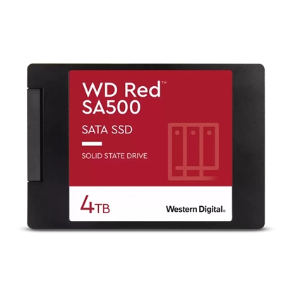 Picture of Western Digital Red WDS400T2R0A internal solid state drive 2.5" 4 TB Serial ATA III 3D NAND