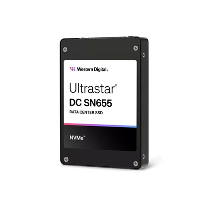 Attēls no Western Digital Ultrastar DC SN655 U.3 3.84 TB PCI Express 4.0 NVMe 3D TLC NAND