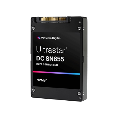 Attēls no Western Digital Ultrastar DC SN655 U.3 7.68 TB PCI Express 4.0 TLC 3D NAND NVMe
