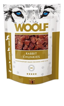 Изображение WOOLF Rabbit Chunkies - dog and cat treat - 100 g