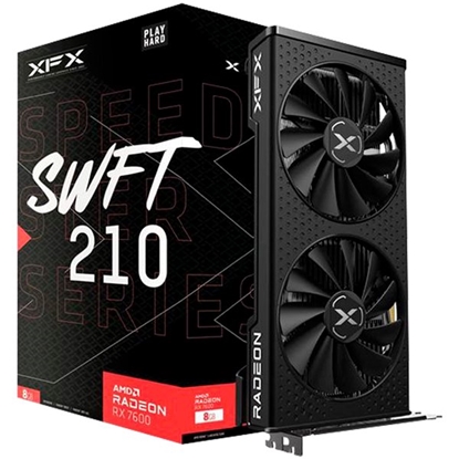 Attēls no XFX RX 7600XT  SWFT210 Speedstar        16GB GDDR6 HDMI 3xDP