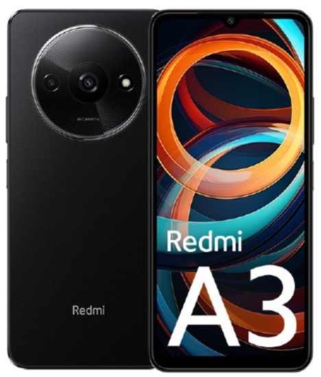 Picture of XIAOMI REDMI A3 3+64GB DS MIDNIGHT BLACK OEM