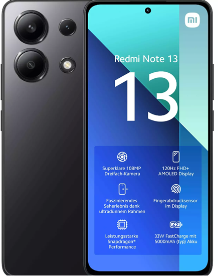 Picture of Xiaomi Redmi Note 13 midnight black 6GB+128GB