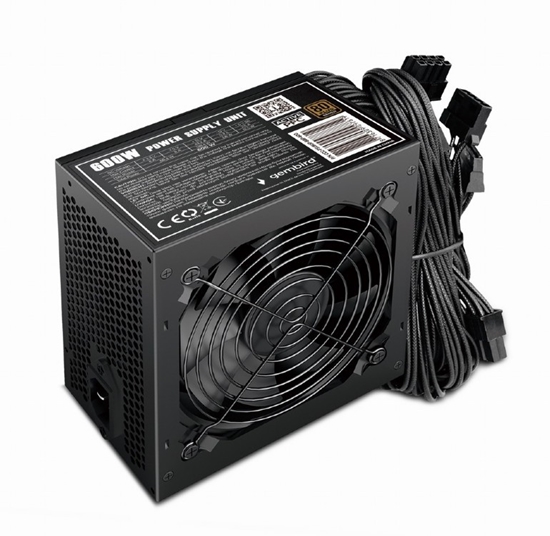 Изображение Zasilacz ATX 80+Bronze 600W aktywne PFC, 12cm wentylator